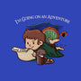 I'm Going On An Adventure-womens v-neck tee-doodletoots
