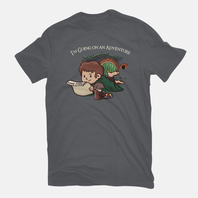 I'm Going On An Adventure-mens basic tee-doodletoots