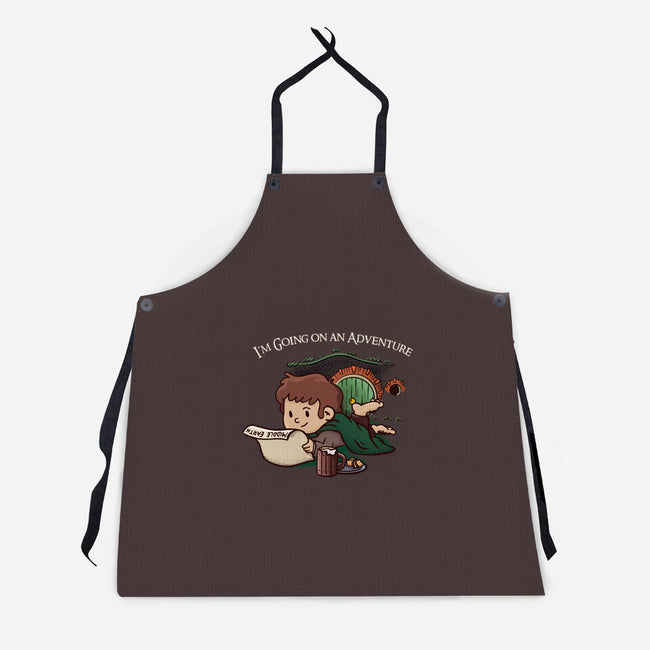 I'm Going On An Adventure-unisex kitchen apron-doodletoots