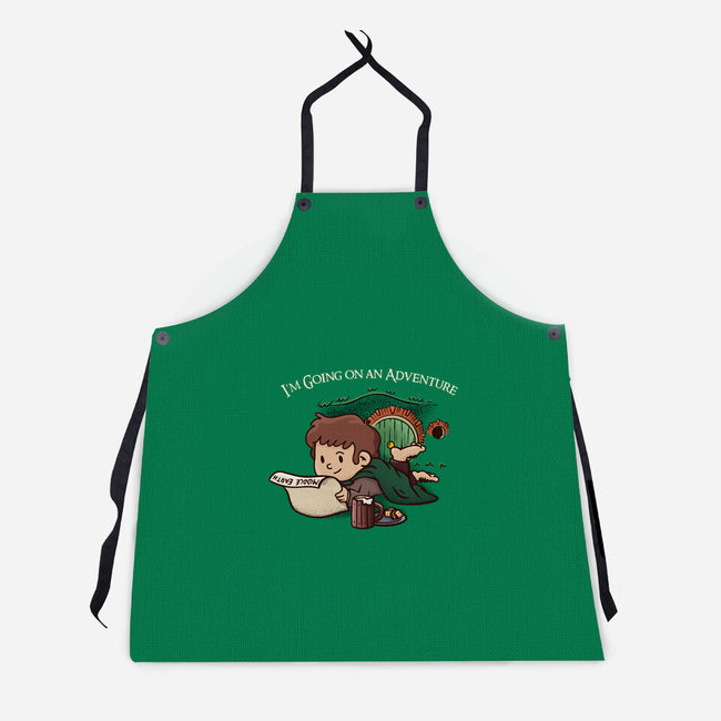 I'm Going On An Adventure-unisex kitchen apron-doodletoots