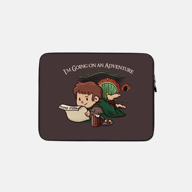 I'm Going On An Adventure-none zippered laptop sleeve-doodletoots