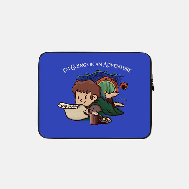 I'm Going On An Adventure-none zippered laptop sleeve-doodletoots