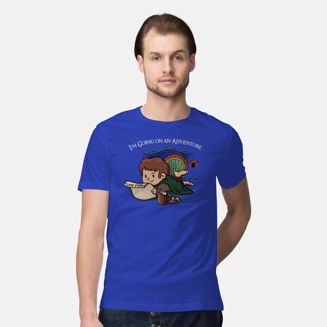 I'm Going On An Adventure-mens premium tee-doodletoots