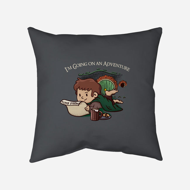 I'm Going On An Adventure-none removable cover w insert throw pillow-doodletoots