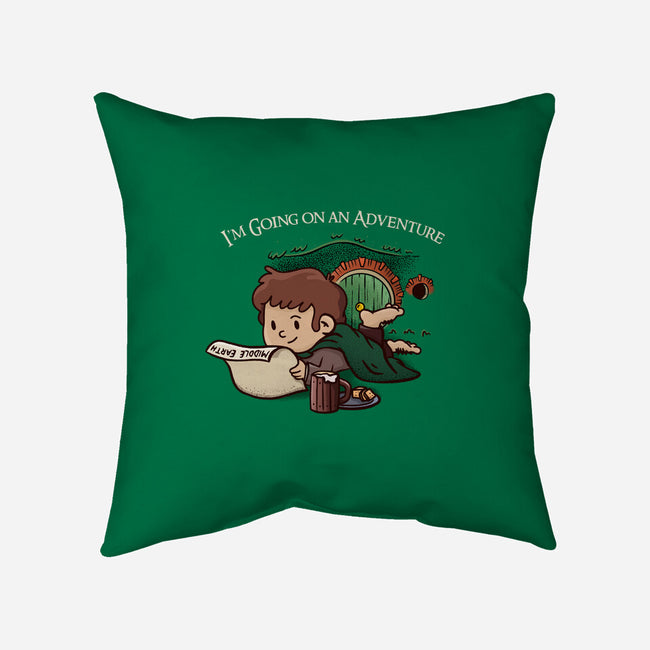 I'm Going On An Adventure-none removable cover w insert throw pillow-doodletoots