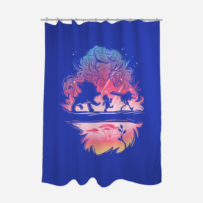 Matata Universe-none polyester shower curtain-teesgeex