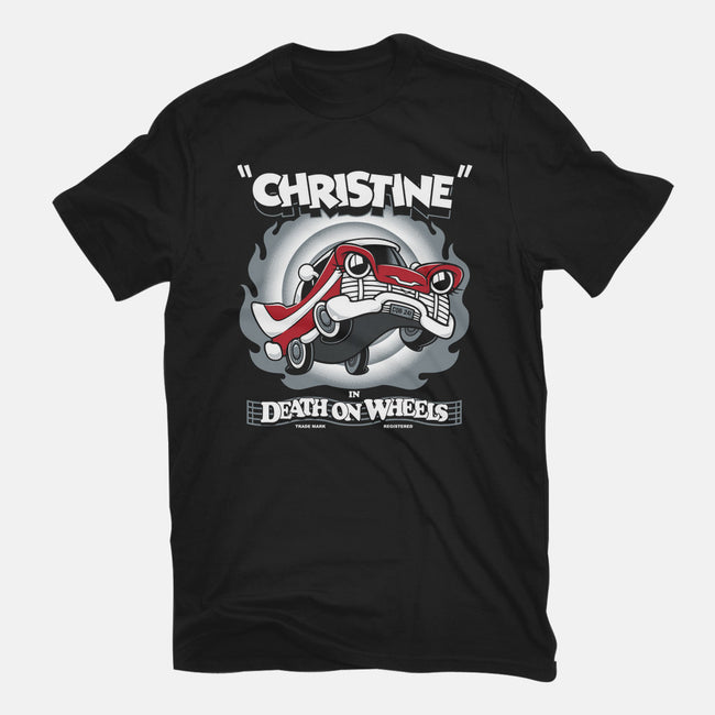 Death On Wheels-womens fitted tee-Nemons
