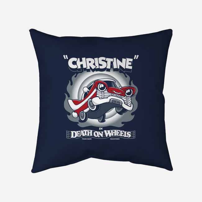 Death On Wheels-none removable cover w insert throw pillow-Nemons