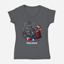 Decorate-womens v-neck tee-DoOomcat