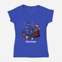 Decorate-womens v-neck tee-DoOomcat