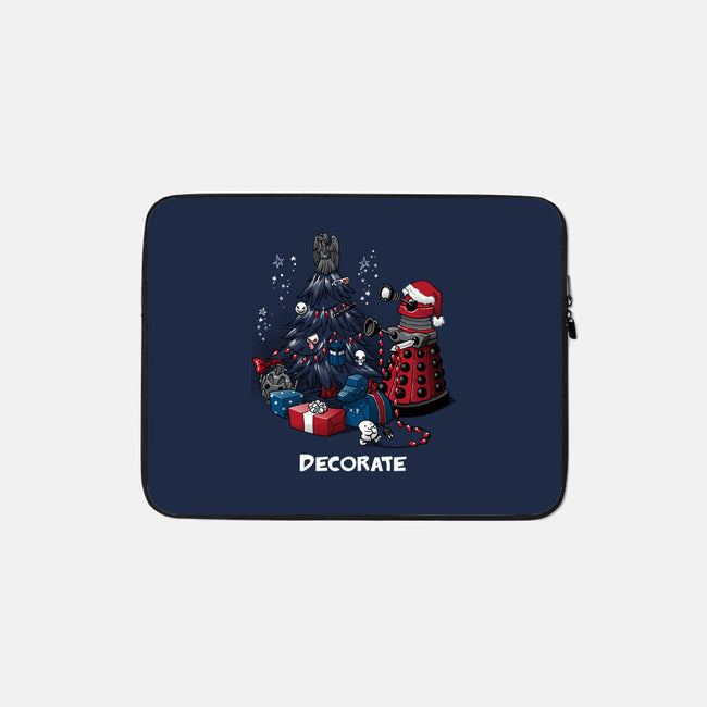 Decorate-none zippered laptop sleeve-DoOomcat