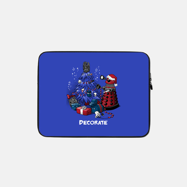 Decorate-none zippered laptop sleeve-DoOomcat