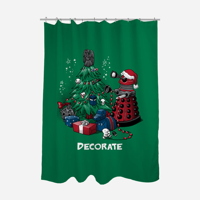 Decorate-none polyester shower curtain-DoOomcat