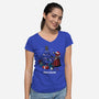 Decorate-womens v-neck tee-DoOomcat