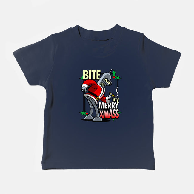 Bite my Merry XmASS-baby basic tee-Boggs Nicolas