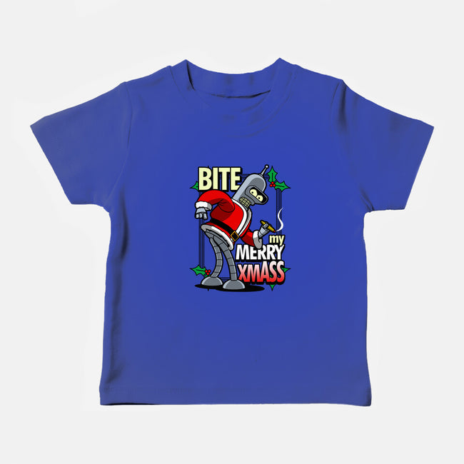 Bite my Merry XmASS-baby basic tee-Boggs Nicolas