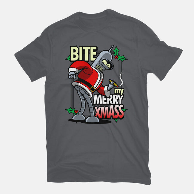 Bite my Merry XmASS-womens fitted tee-Boggs Nicolas
