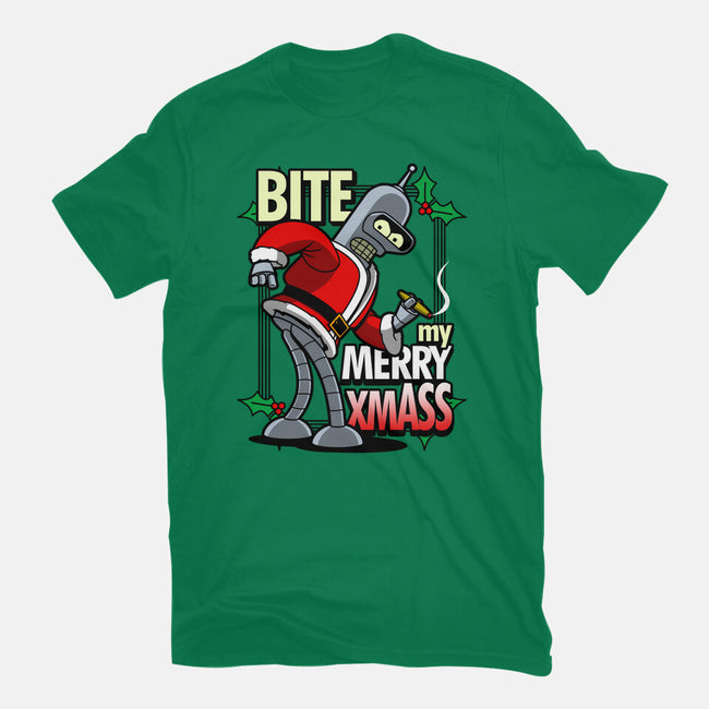 Bite my Merry XmASS-womens basic tee-Boggs Nicolas