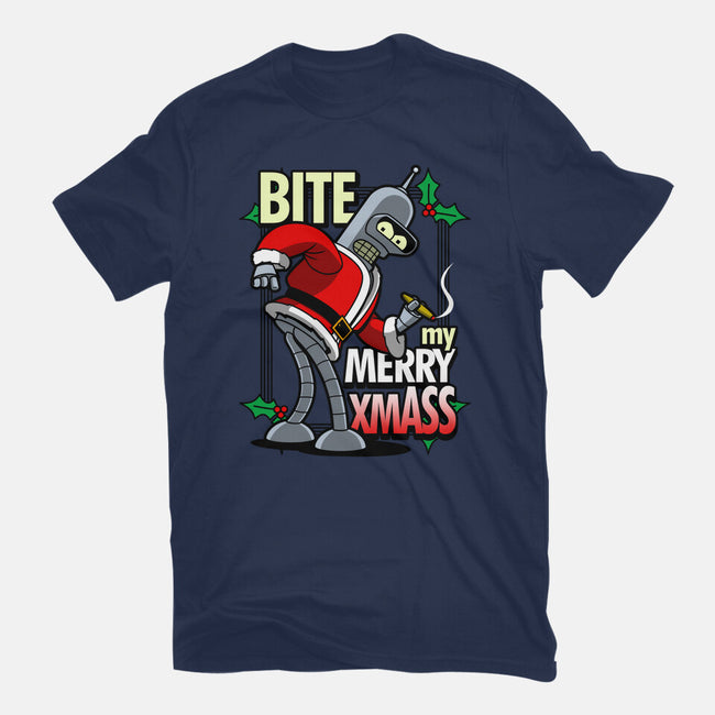 Bite my Merry XmASS-womens basic tee-Boggs Nicolas