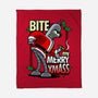 Bite my Merry XmASS-none fleece blanket-Boggs Nicolas