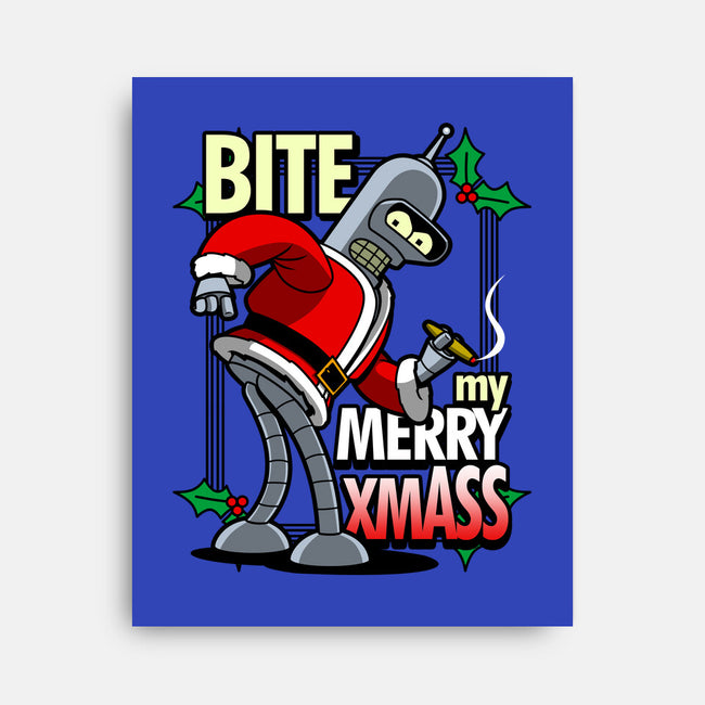 Bite my Merry XmASS-none stretched canvas-Boggs Nicolas