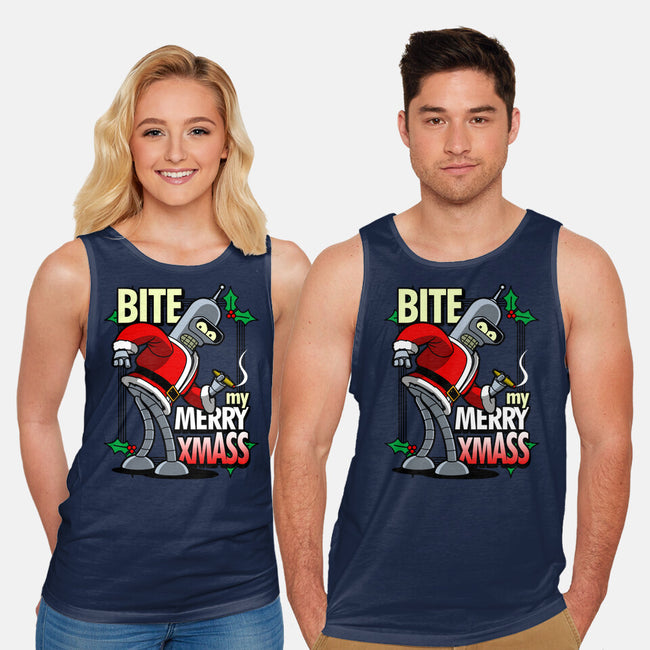 Bite my Merry XmASS-unisex basic tank-Boggs Nicolas