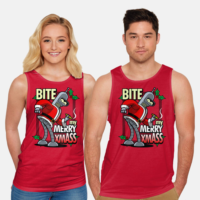 Bite my Merry XmASS-unisex basic tank-Boggs Nicolas