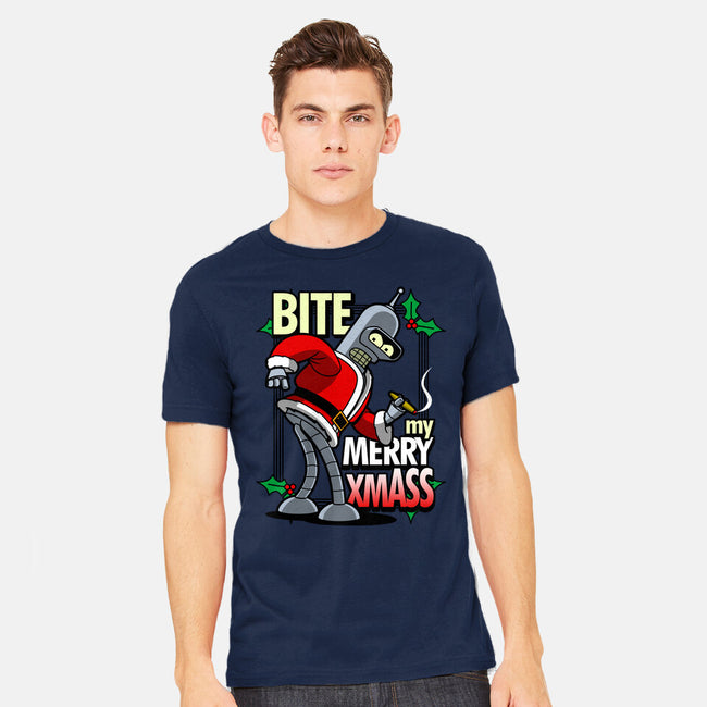 Bite my Merry XmASS-mens heavyweight tee-Boggs Nicolas