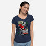Bite my Merry XmASS-womens v-neck tee-Boggs Nicolas