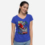 Bite my Merry XmASS-womens v-neck tee-Boggs Nicolas