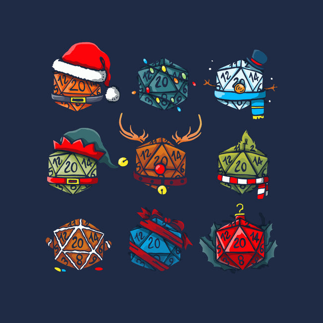 Christmas Dice-none drawstring bag-Vallina84