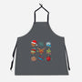 Christmas Dice-unisex kitchen apron-Vallina84