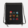 Christmas Dice-none drawstring bag-Vallina84