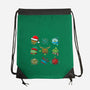 Christmas Dice-none drawstring bag-Vallina84