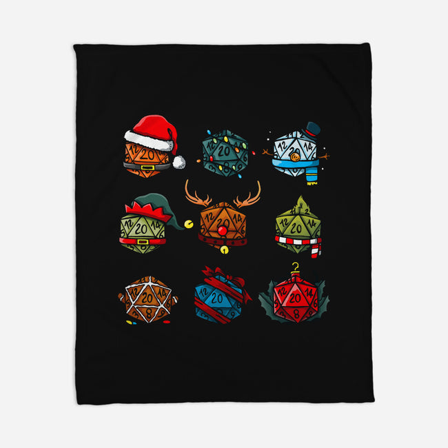 Christmas Dice-none fleece blanket-Vallina84