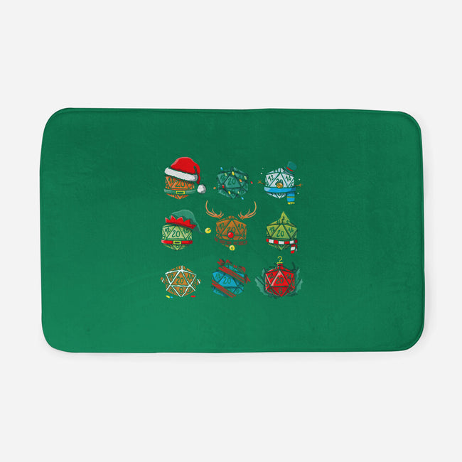 Christmas Dice-none memory foam bath mat-Vallina84