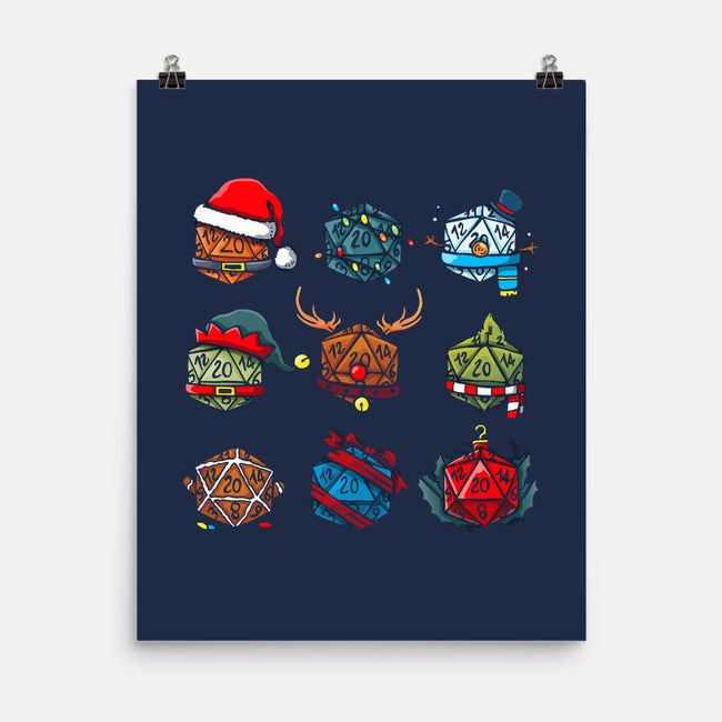 Christmas Dice-none matte poster-Vallina84