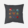 Christmas Dice-none non-removable cover w insert throw pillow-Vallina84