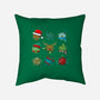 Christmas Dice-none non-removable cover w insert throw pillow-Vallina84