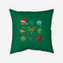 Christmas Dice-none removable cover w insert throw pillow-Vallina84