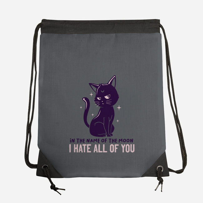 I Hate You-none drawstring bag-koalastudio
