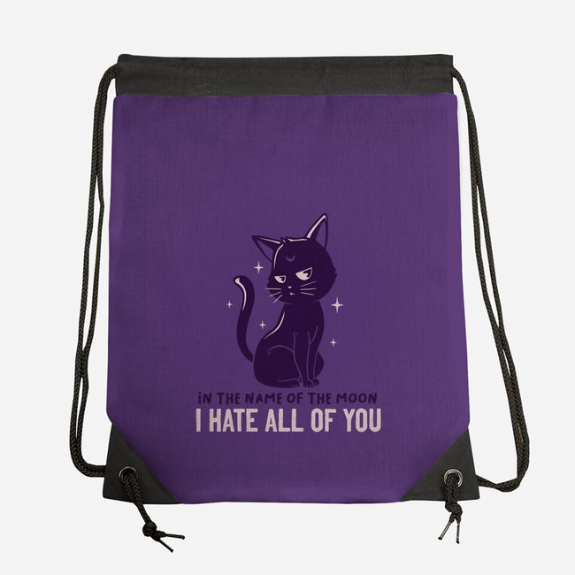 I Hate You-none drawstring bag-koalastudio