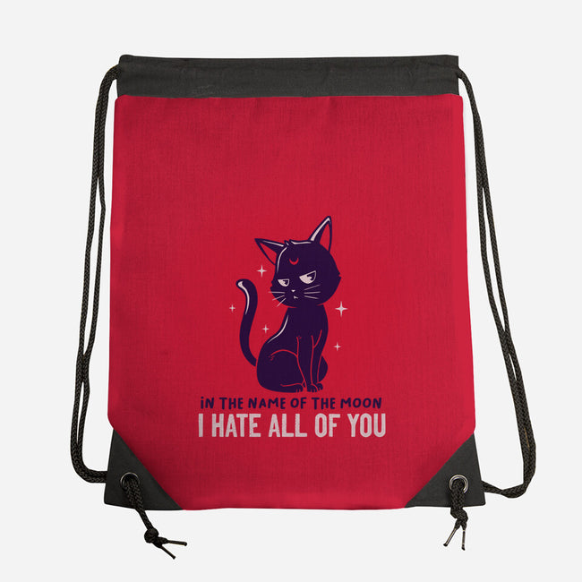 I Hate You-none drawstring bag-koalastudio