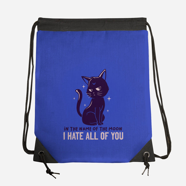 I Hate You-none drawstring bag-koalastudio