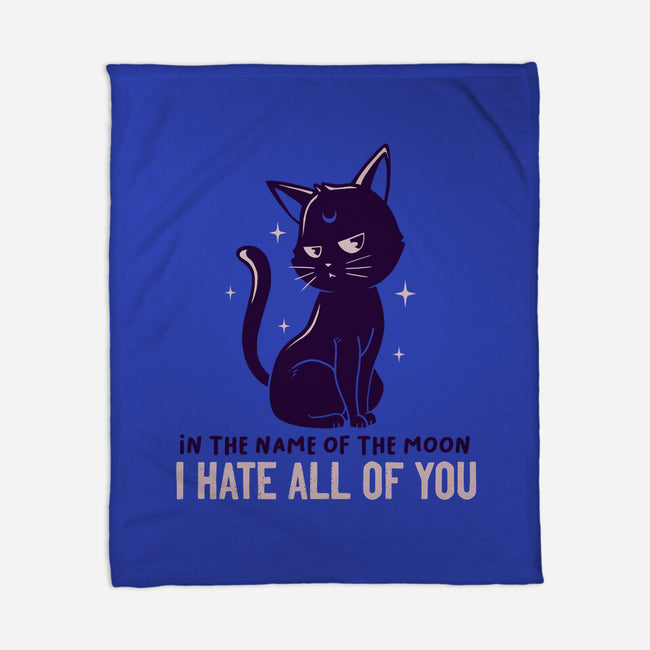 I Hate You-none fleece blanket-koalastudio