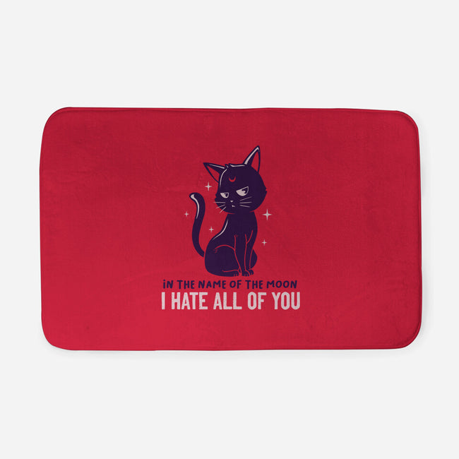 I Hate You-none memory foam bath mat-koalastudio