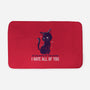 I Hate You-none memory foam bath mat-koalastudio