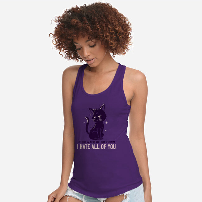 I Hate You-womens racerback tank-koalastudio