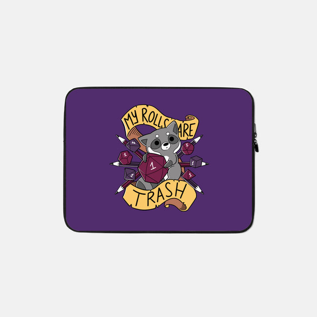 RPG Raccoon-none zippered laptop sleeve-TaylorRoss1