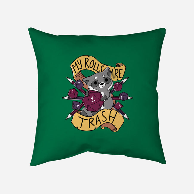 RPG Raccoon-none removable cover w insert throw pillow-TaylorRoss1